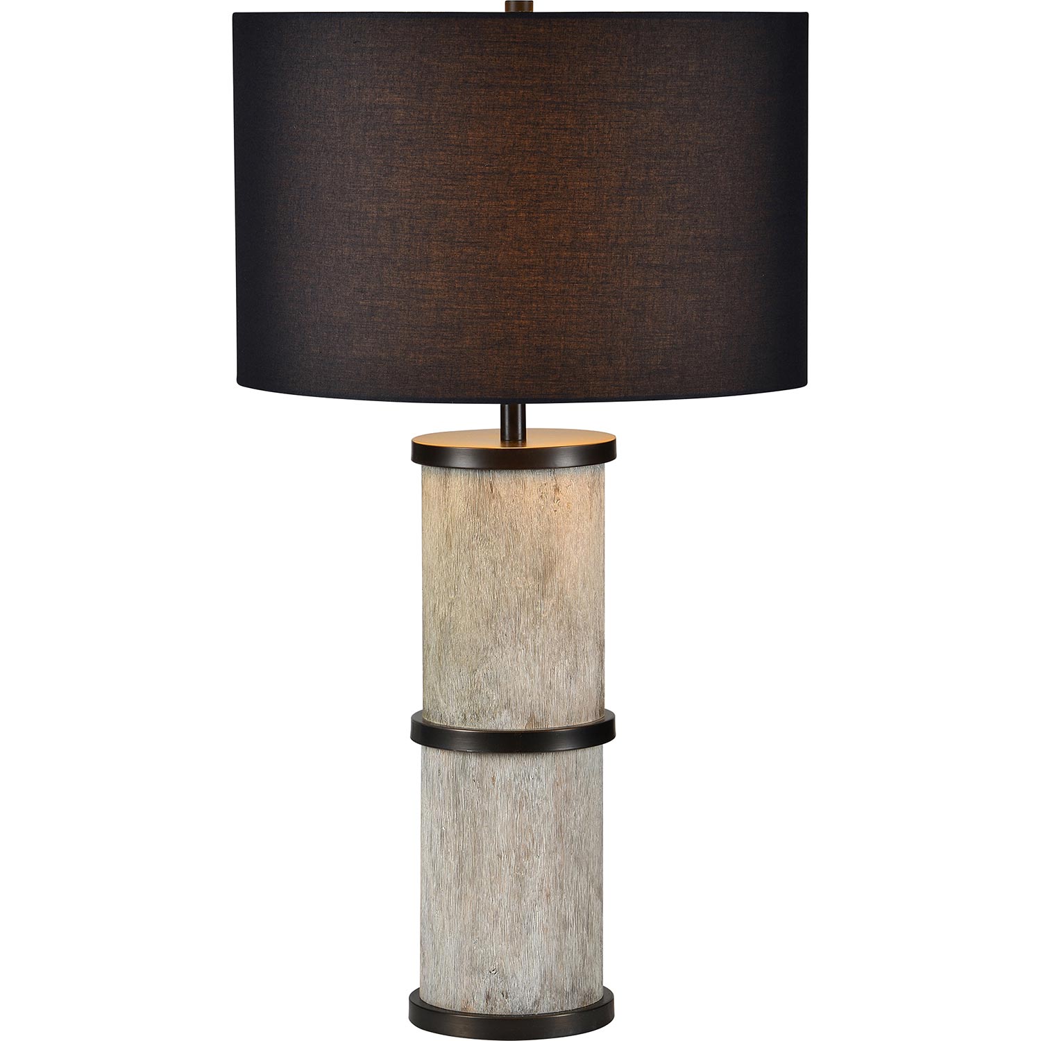 Ren-Wil Walden Table Lamp - Dark Bronze/White Wash