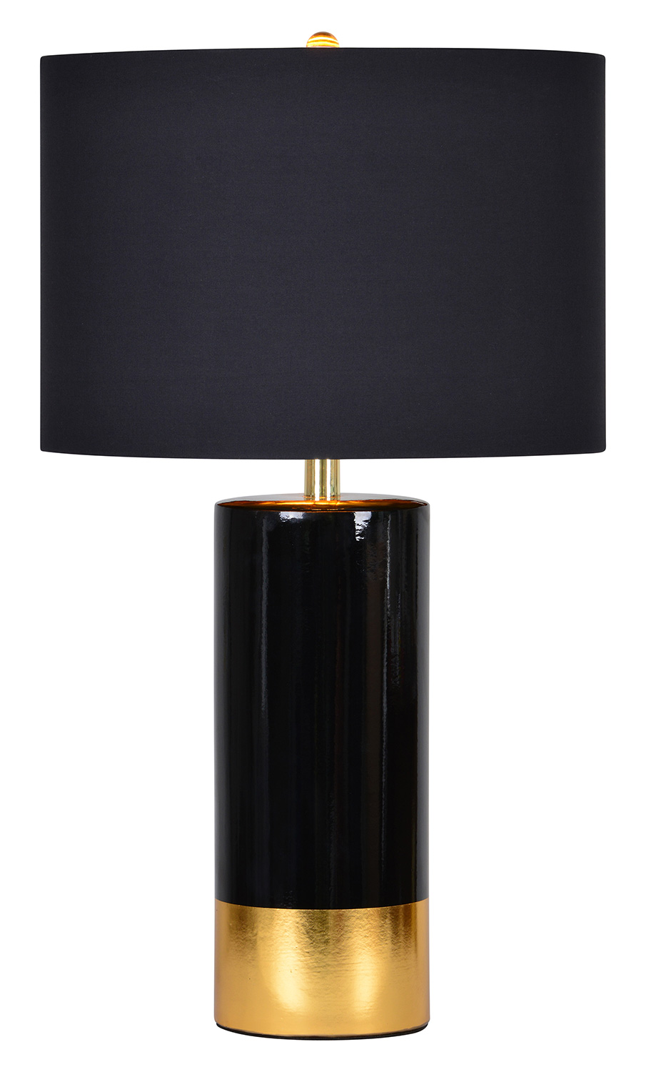 Ren-Wil The Tuxedo Table Lamp - Black/Gold