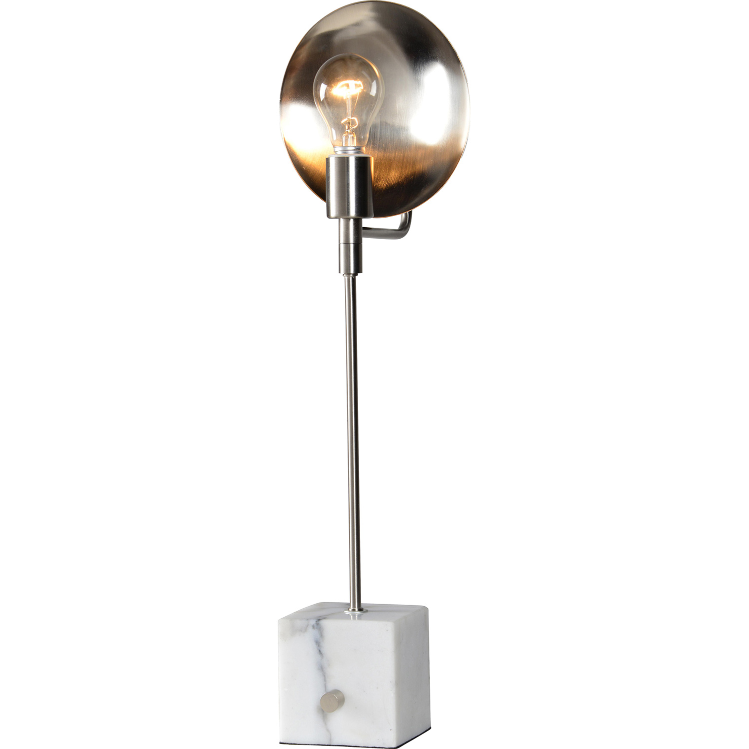 Ren-Wil Laurea Floor Lamp Table Lamp - SatinNickel