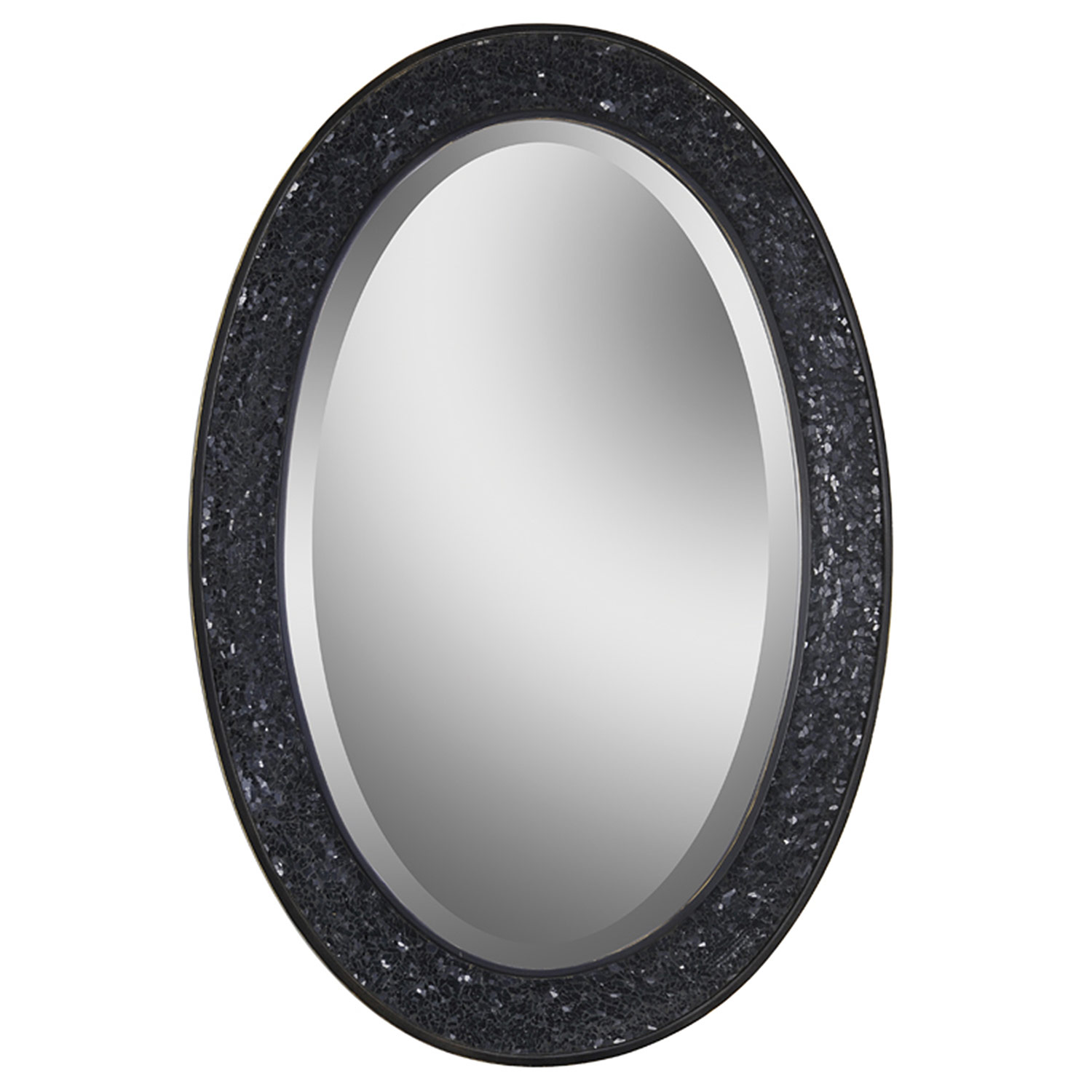 Ren-Wil Harmony Oval Mirror - Black