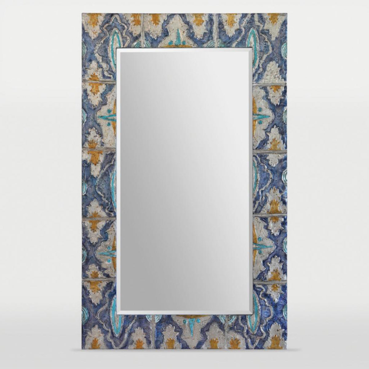 Ren-Wil Camellia Mirror - Hand Painted Multi Color With Heavy Texture