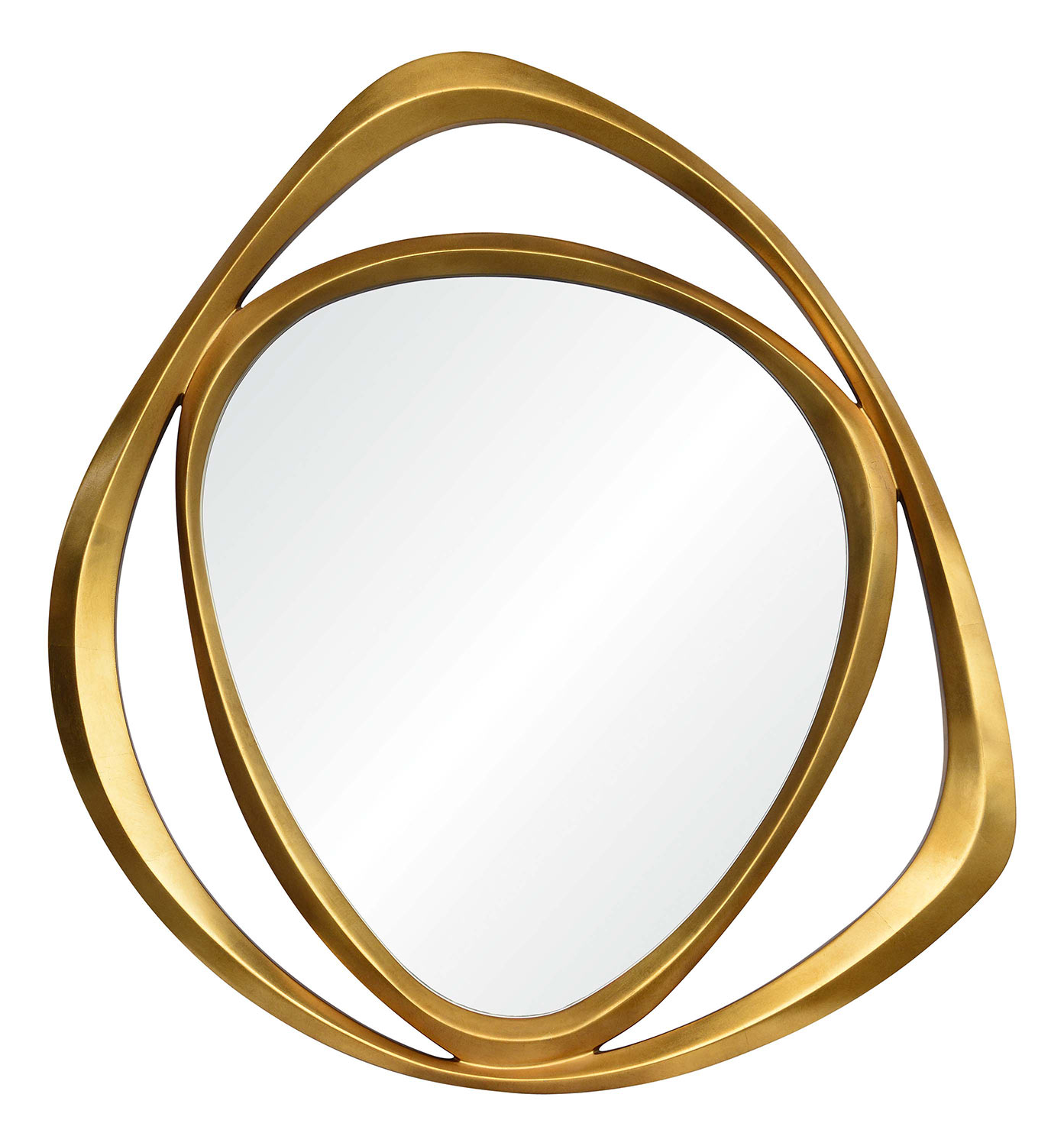 Ren-Wil Goldie Triangle Mirror - Gold Leaf