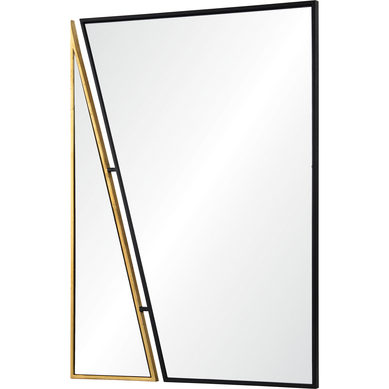 Ren-Wil Idiom Rectangle Mirror - Black/Antique Gold