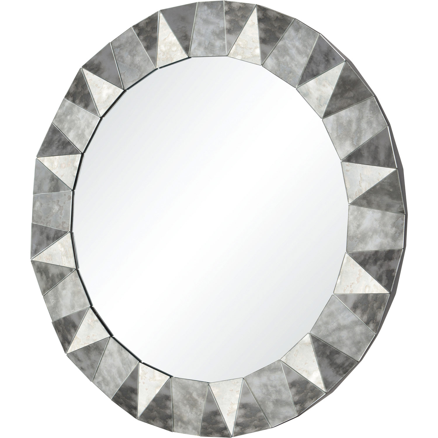 Ren-Wil Hadleigh Round Mirror - Antique Mirror