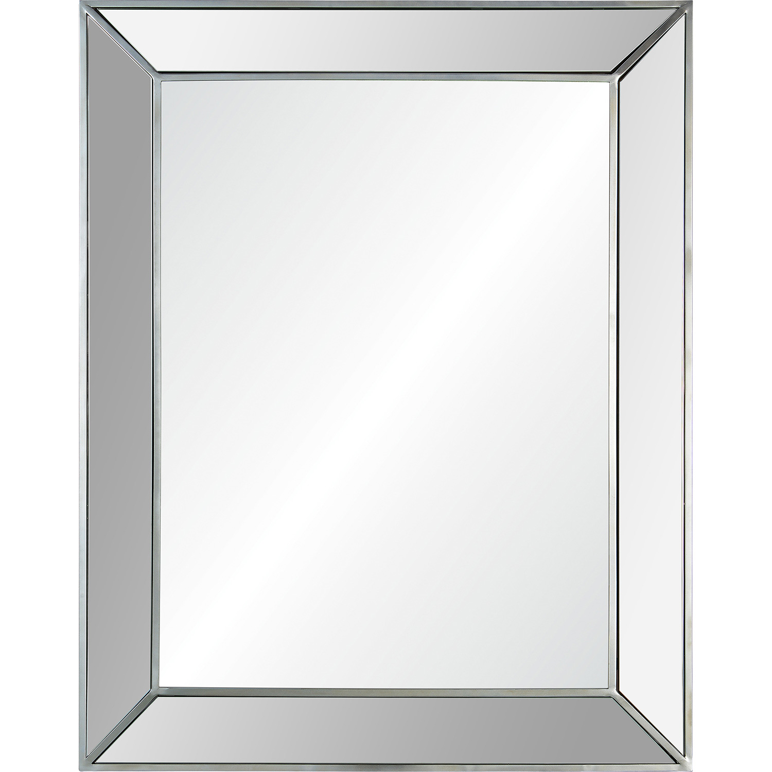 Ren-Wil Ary Rectangle Mirror - Antique Silver
