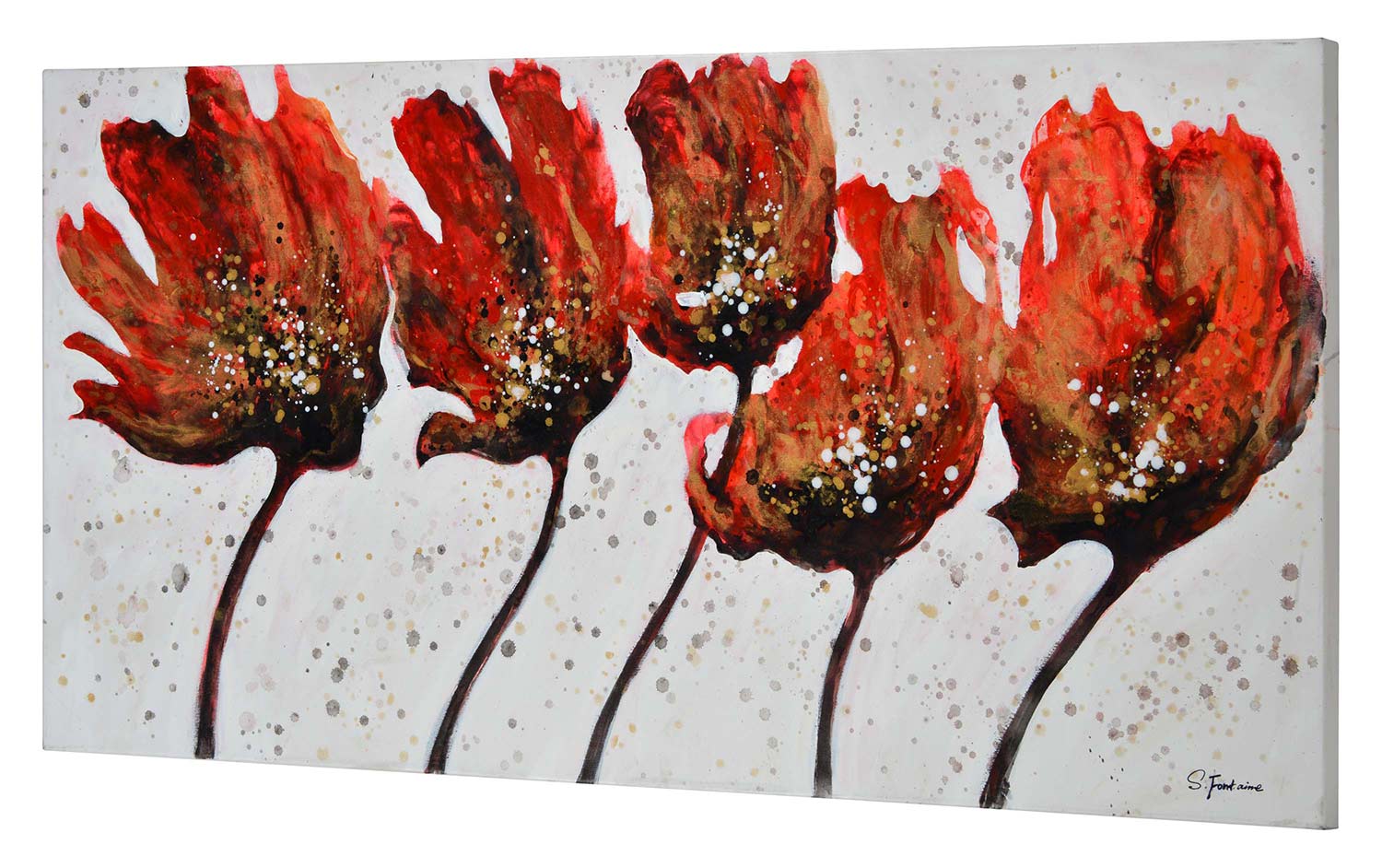 Ren-Wil Rosa Canvas Painting - Red Texture