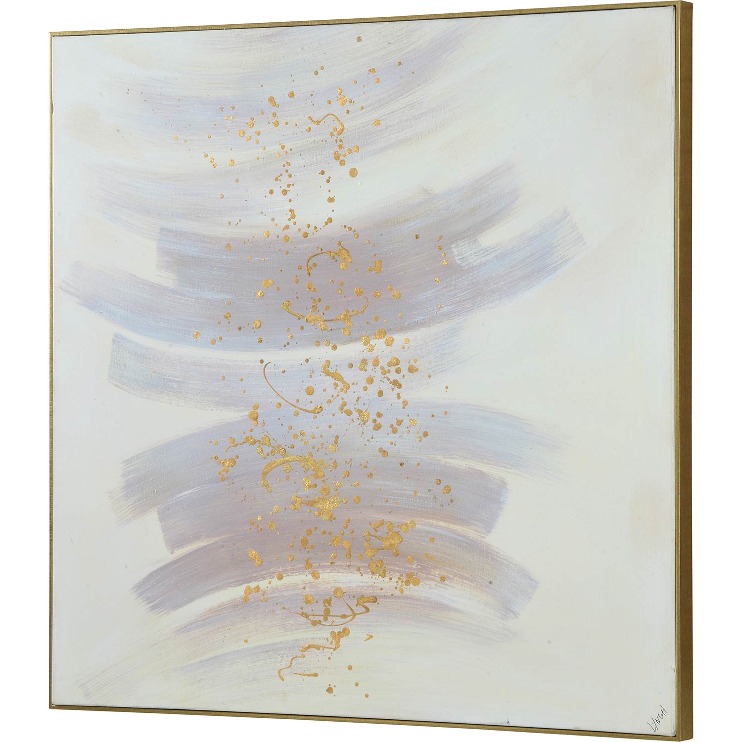 Ren-Wil Clarendon Canvas Art - Matte/Gold Leaf Accent