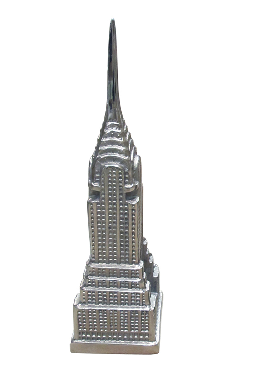Ren-Wil Chrysler Building Statue - Satin nickel