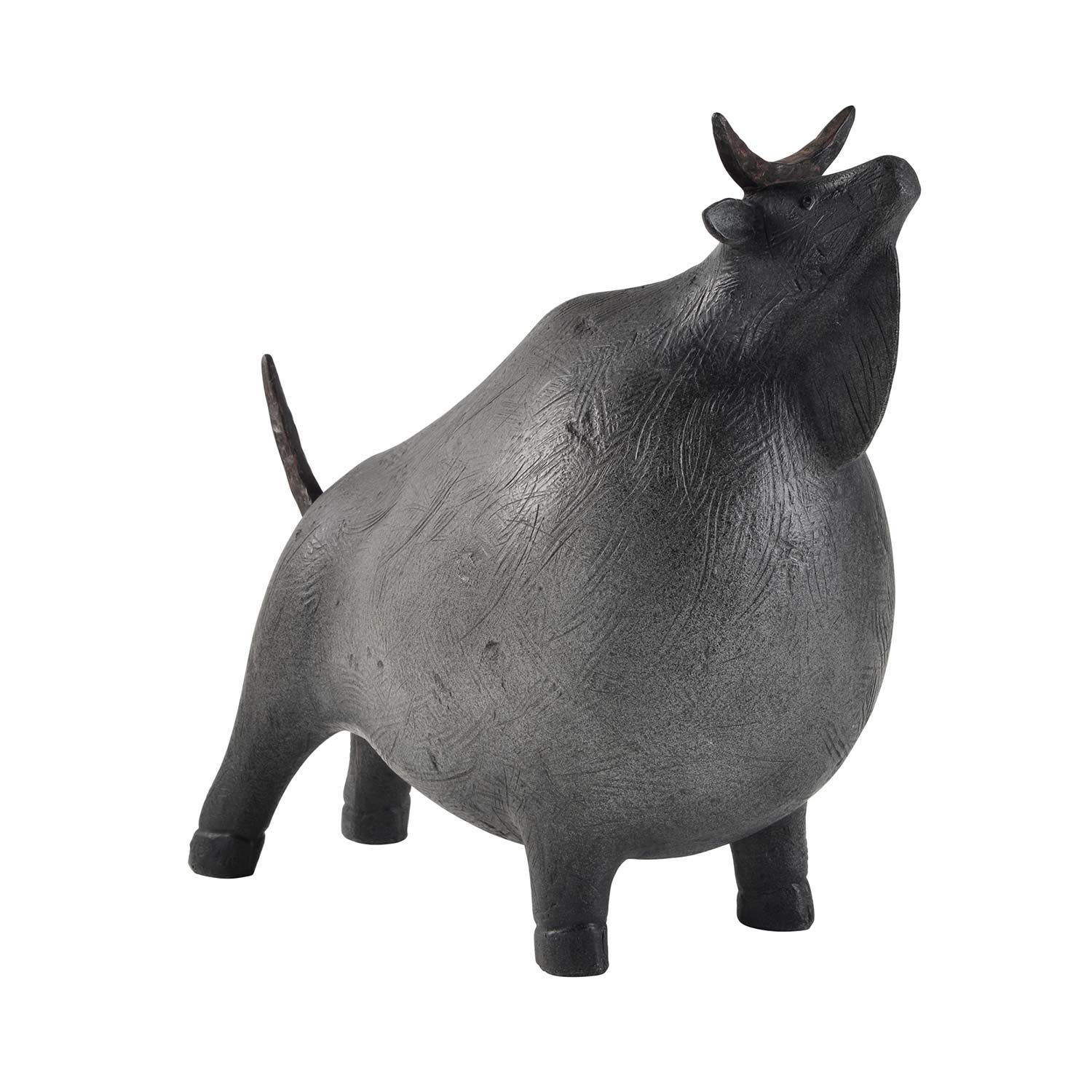 Ren-Wil Bull Statue - Dark Grey