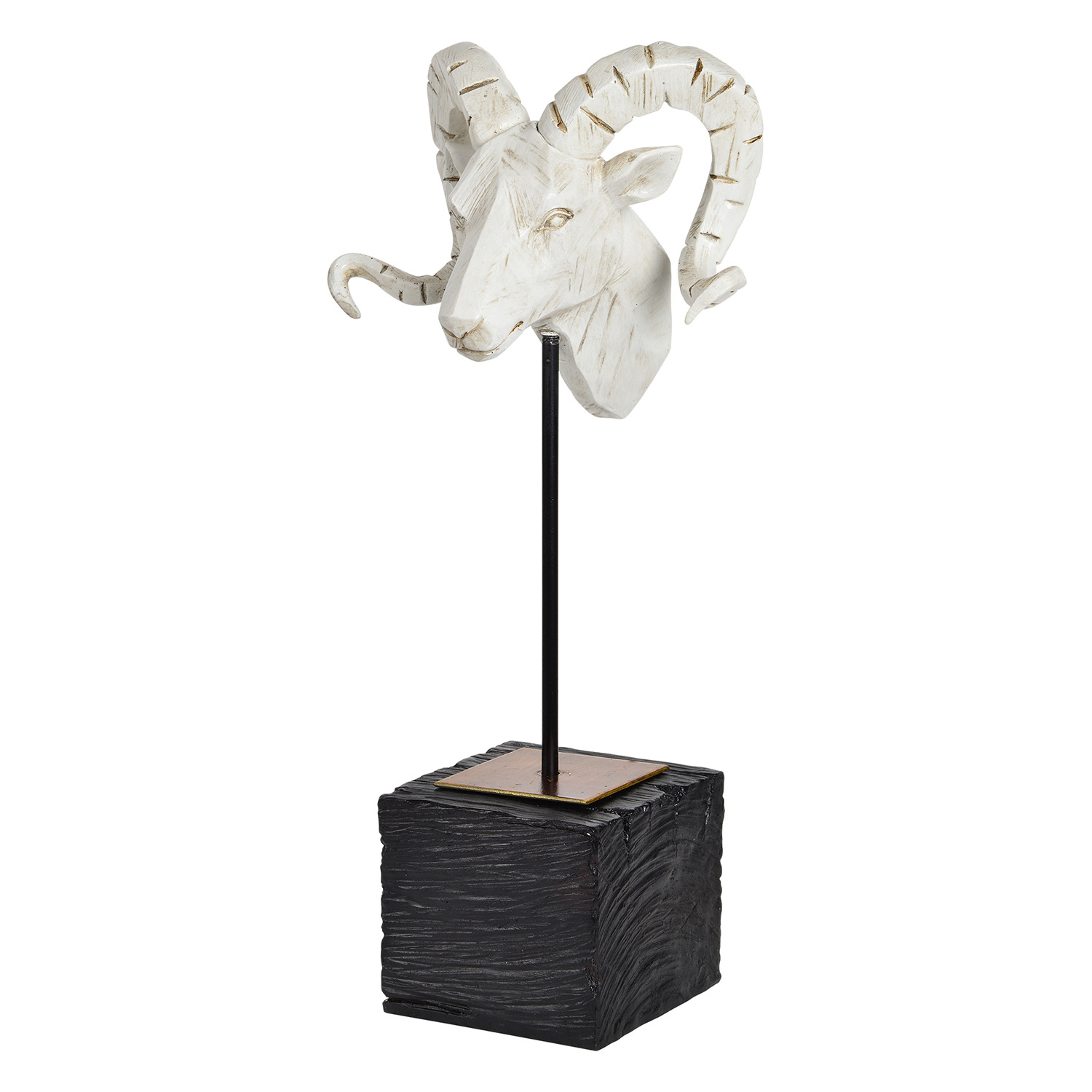 Ren-Wil Capra Statue - Cream