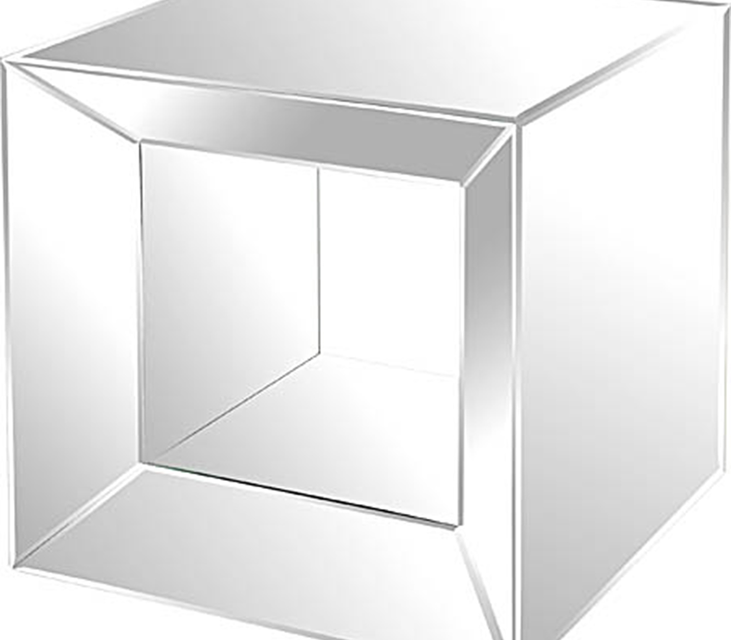 Ren-Wil Mirrored Accent Table - Glass