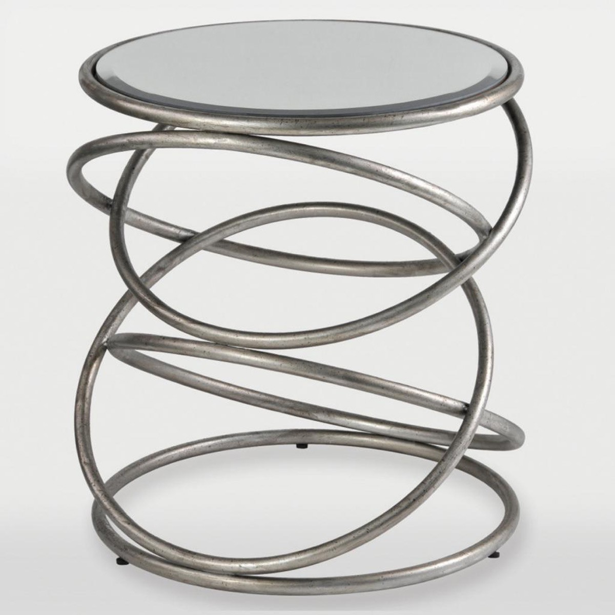 Ren-Wil Saxony Accent table - Antique silver leaf