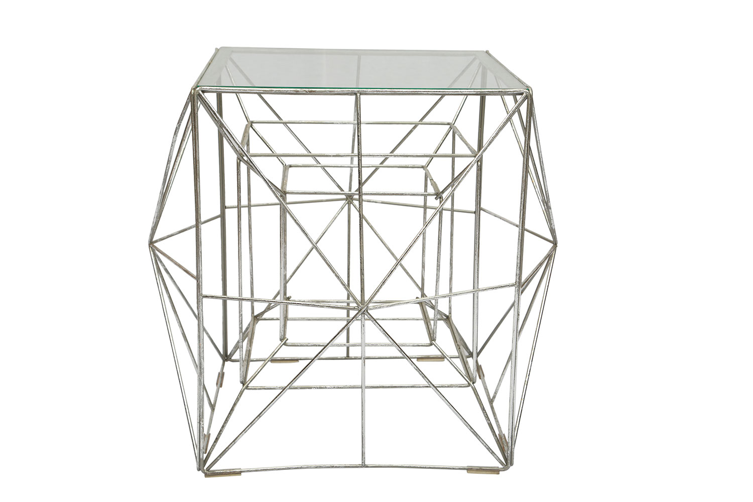 Ren-Wil Infinity Accent Table - Silver Foil