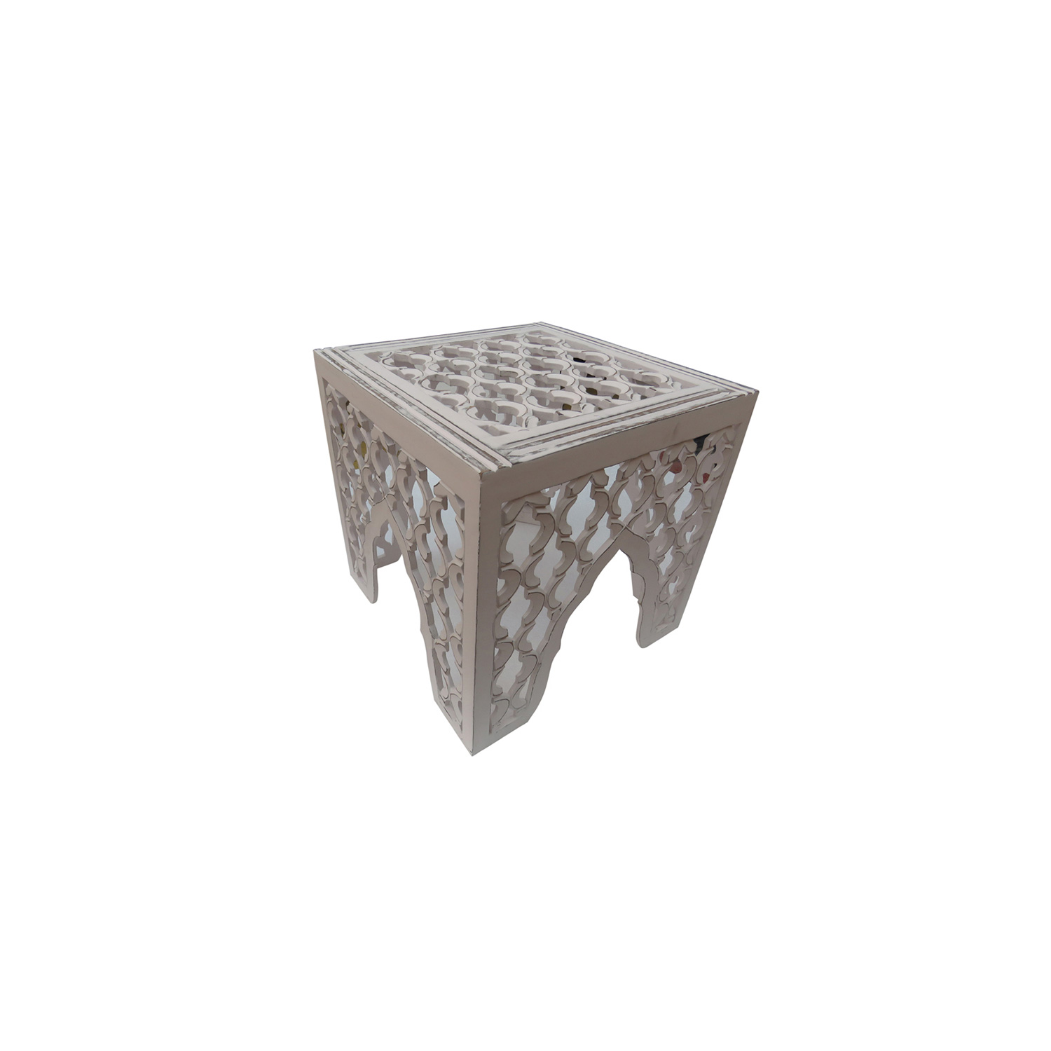 Ren-Wil Frost Accent Table - Distress White