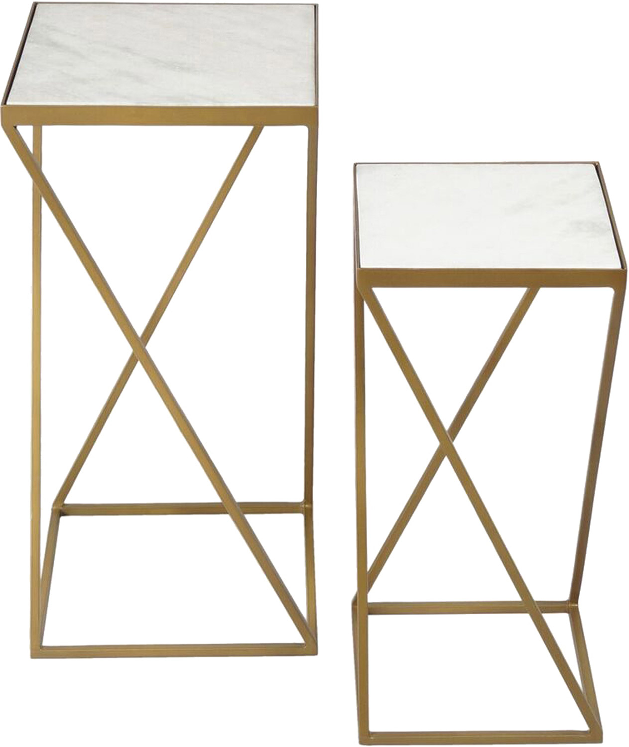 Ren-Wil Darby Accent Table - Gold Powdercoated