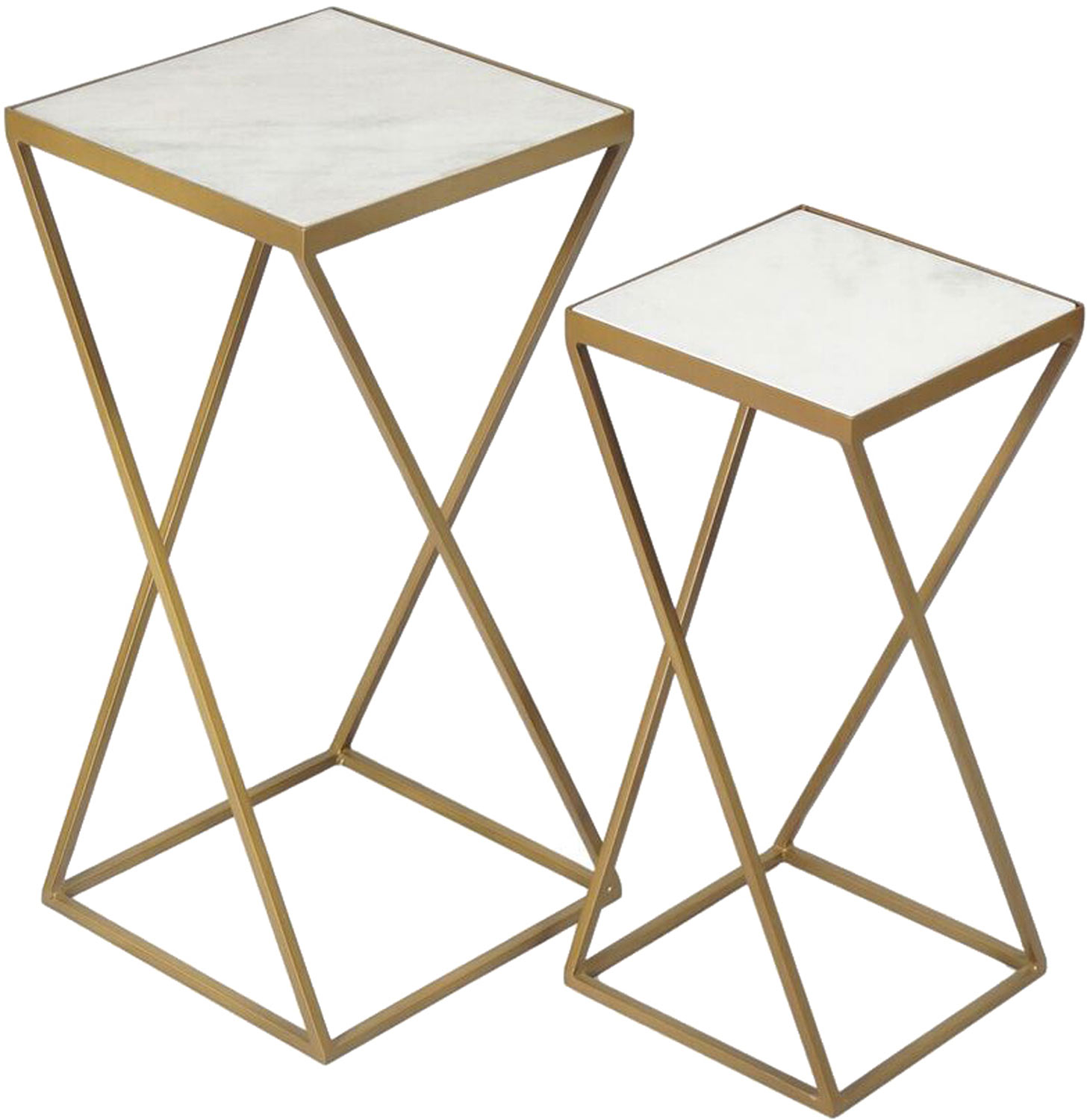 Ren-Wil Darby Accent Table - Gold Powdercoated