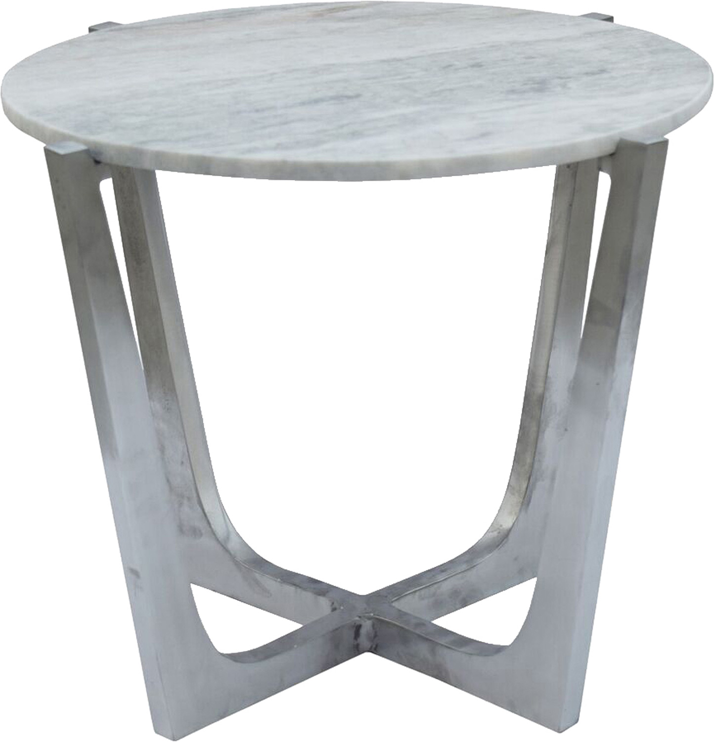 Ren-Wil Dayton Accent Table - Brushed Chrome