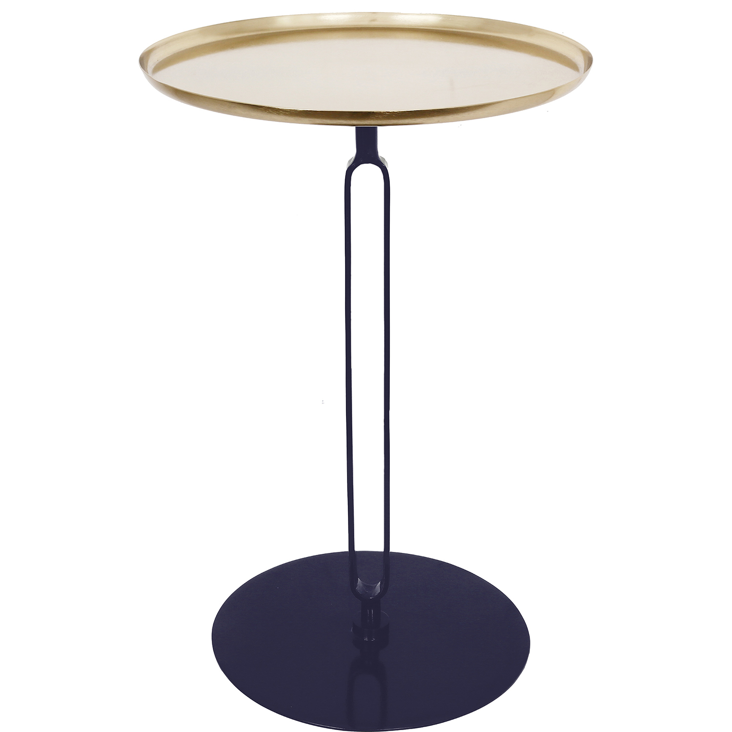 Ren-Wil Lader Accent Table - Gold/Dark Blue