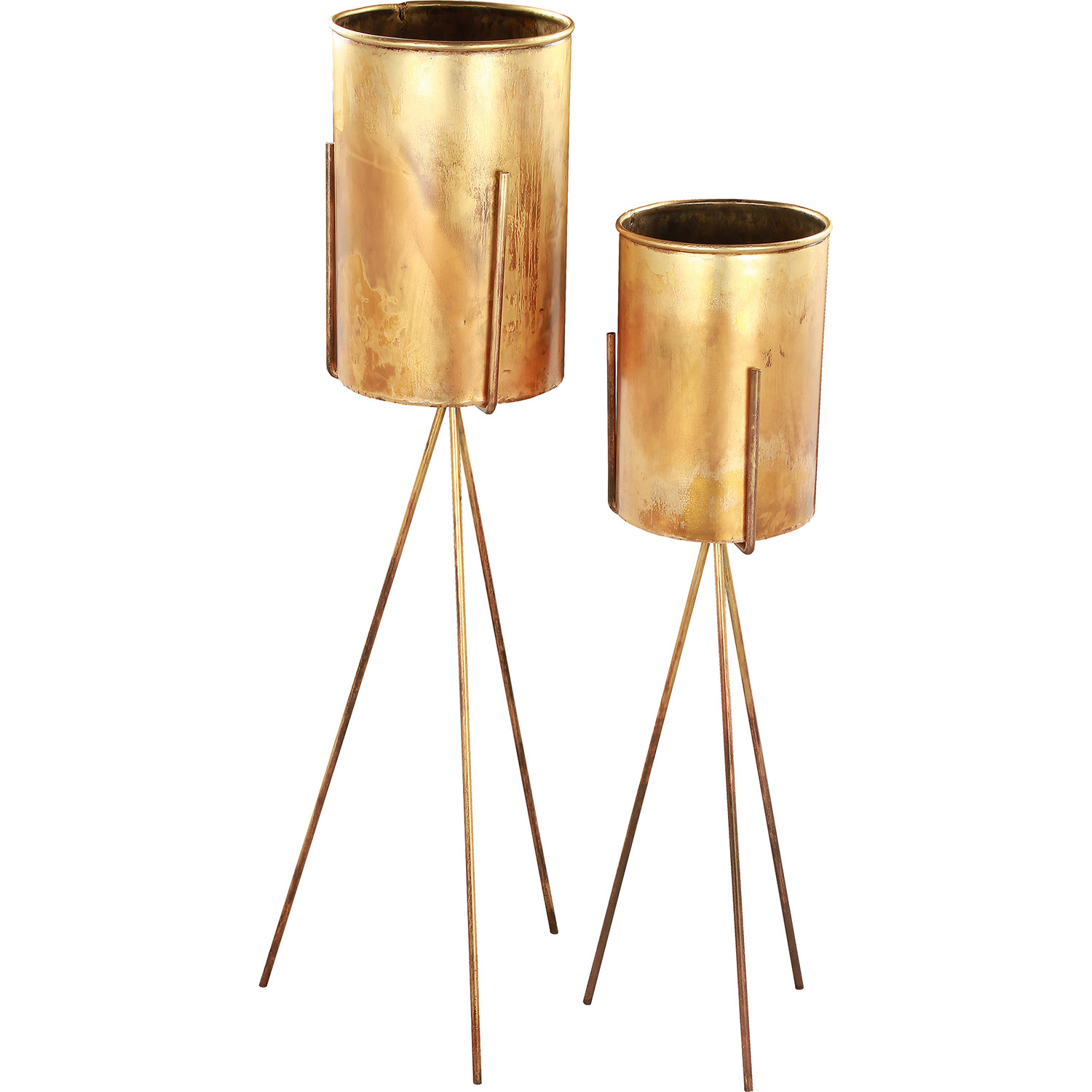 Ren-Wil Talon Outdoor Vase - Antique Brass