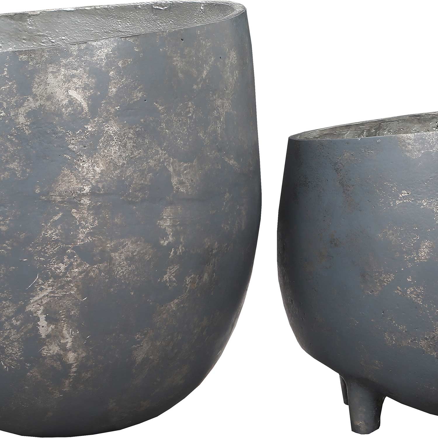 Ren-Wil Declan Outdoor Vase - Distressed Cement