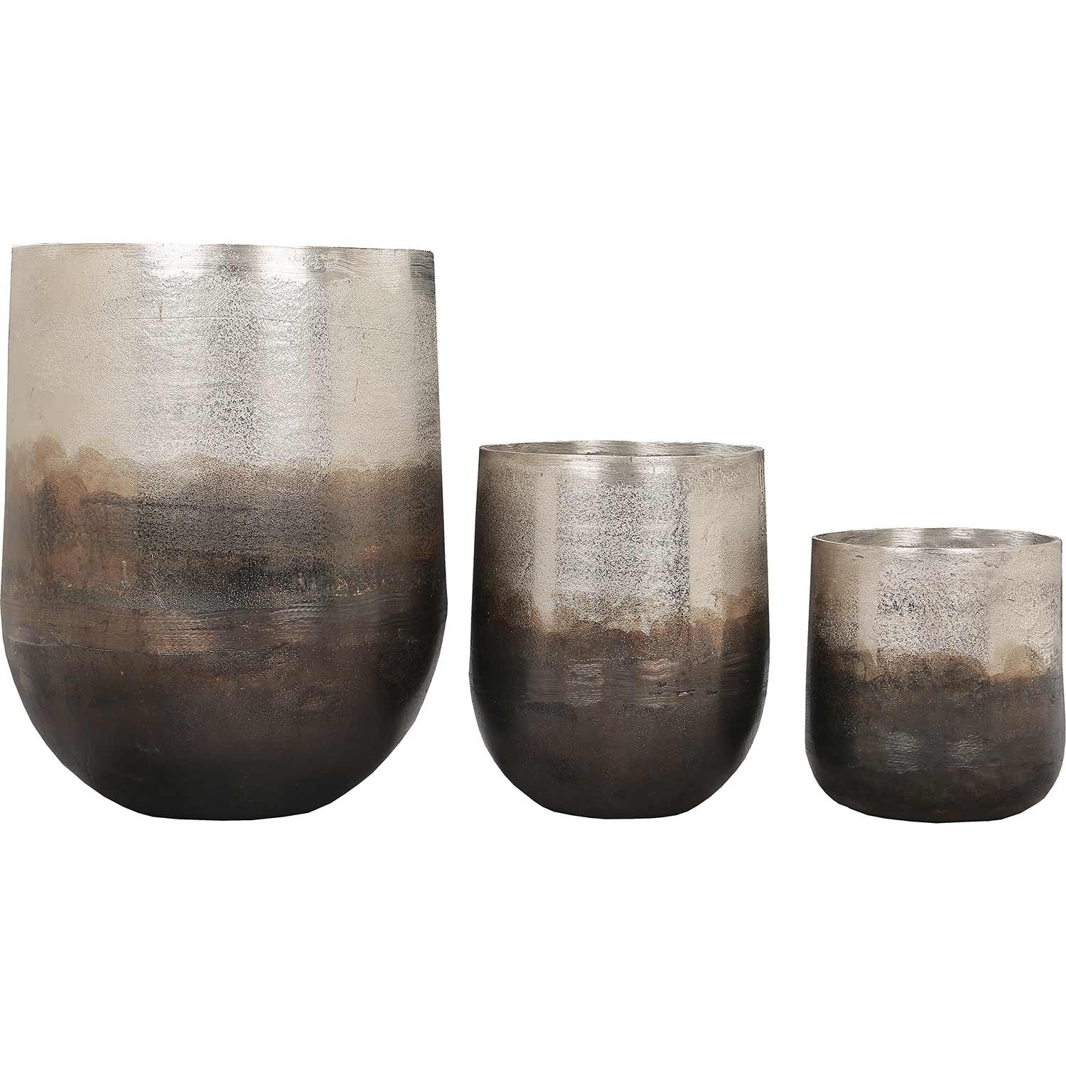 Ren-Wil Hadron Outdoor Vase - Neo Pewter Copper
