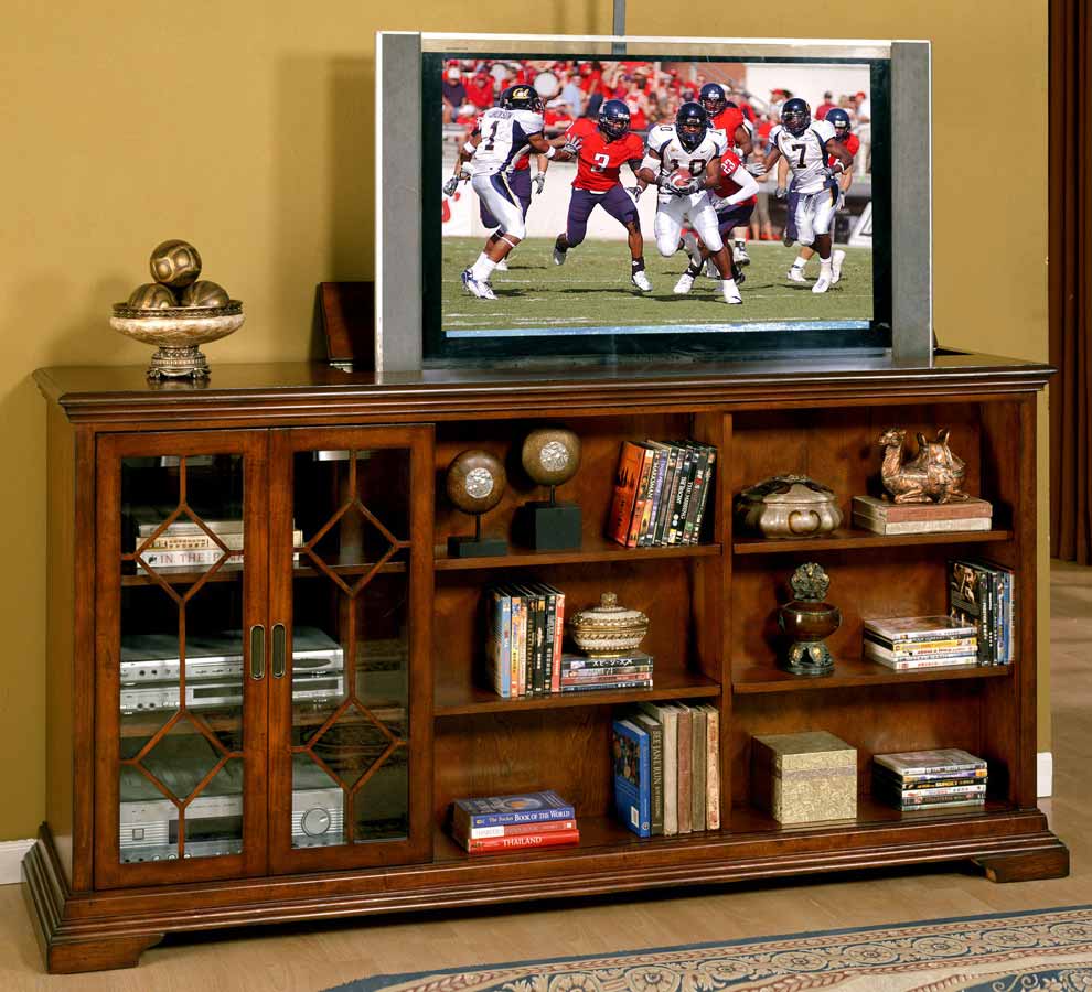 Signature Home Forest Hills Pop-Up TV Console - Antique Cherry