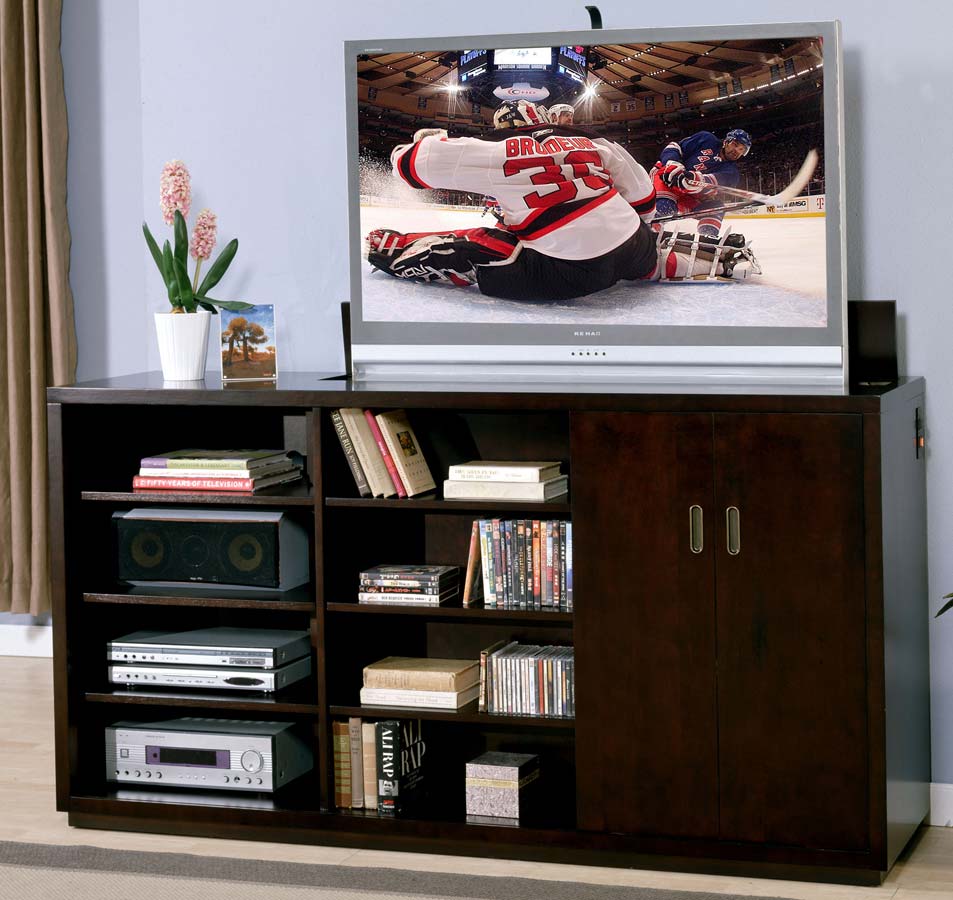 Signature Home Dino Pop Up TV Console - Espresso