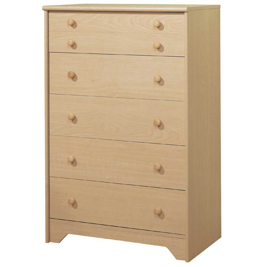 South Shore Popular Natural Maple 5 Drawer Chest