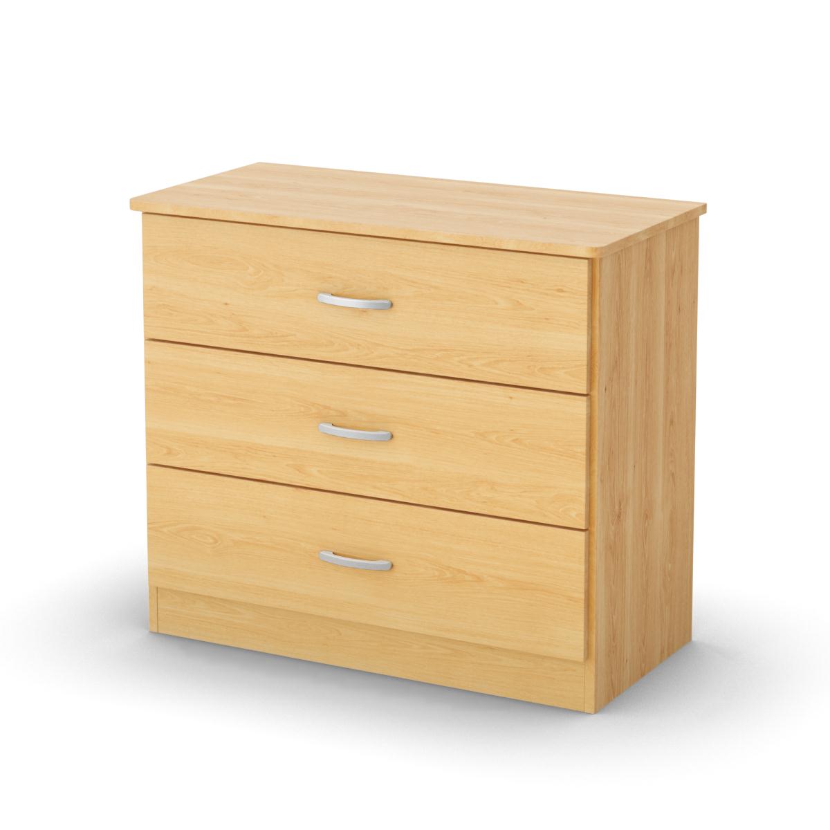 South Shore Step One 3 Drawer Chest - Natural Maple