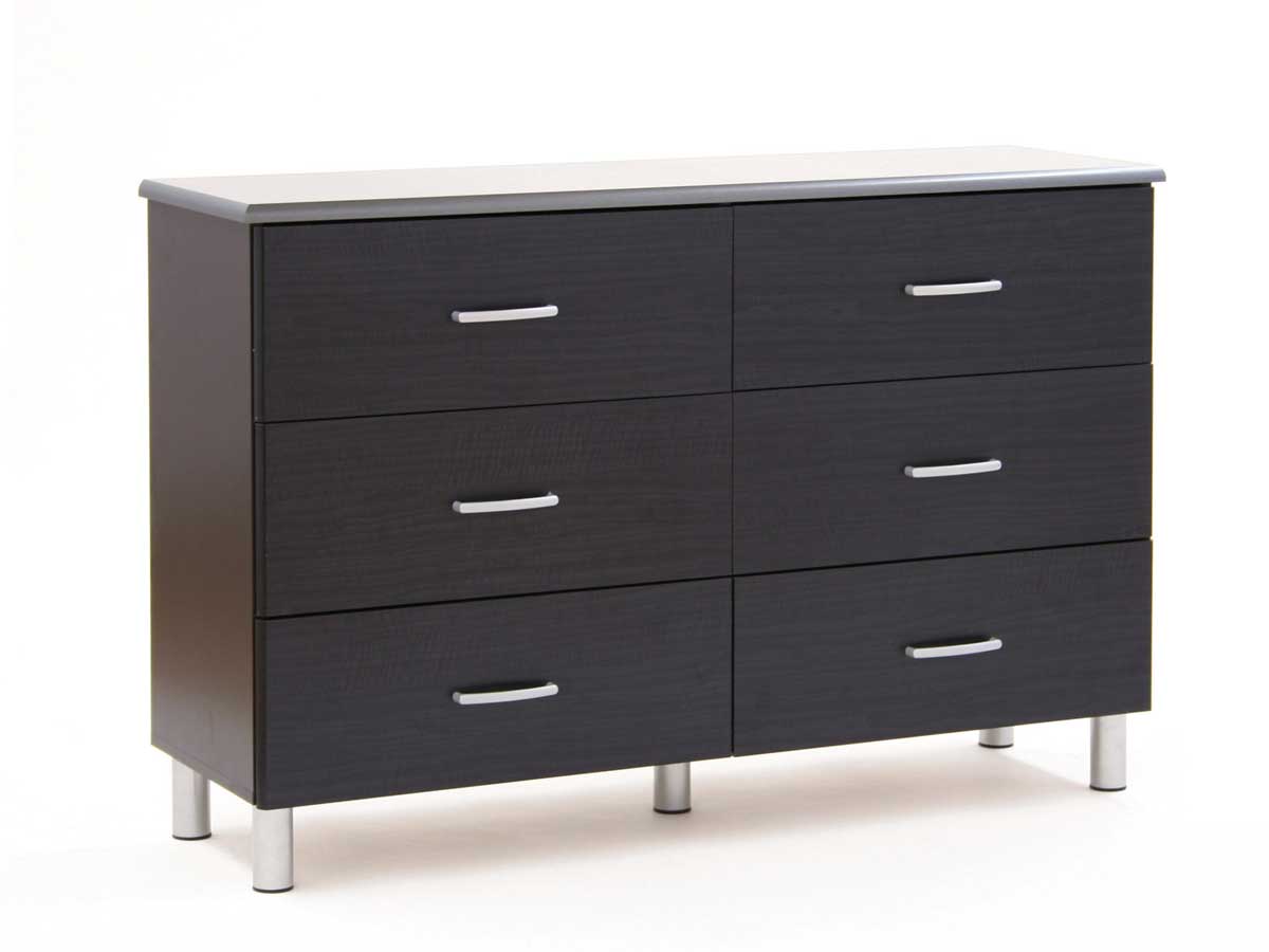 South Shore Cosmos Black Onyx and Charcoal Dresser