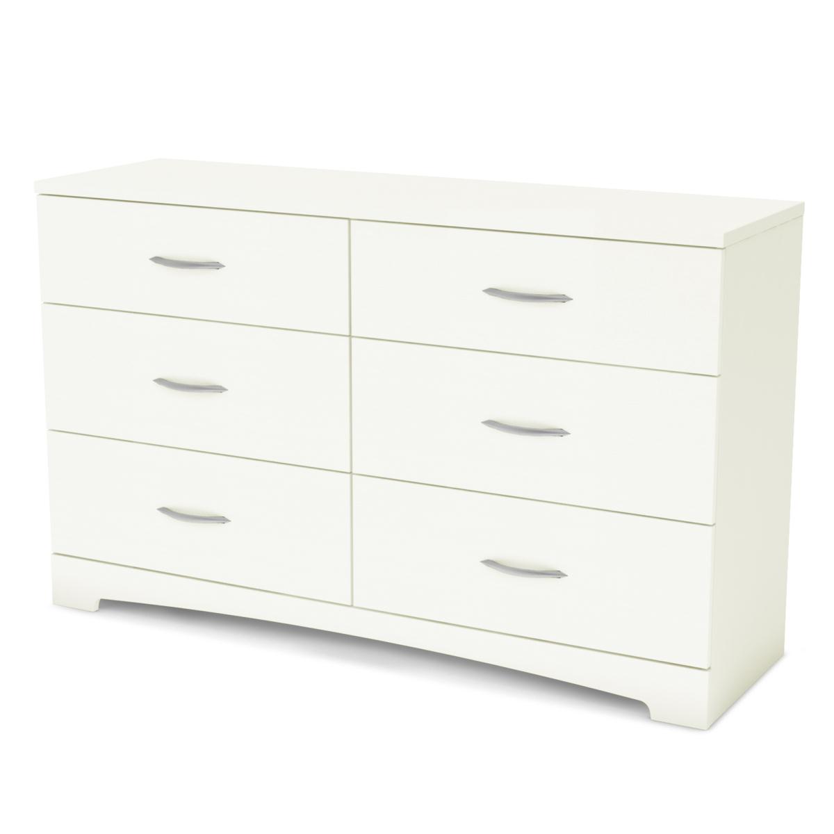 South Shore Step One 6 Drawer Dresser - Pure White