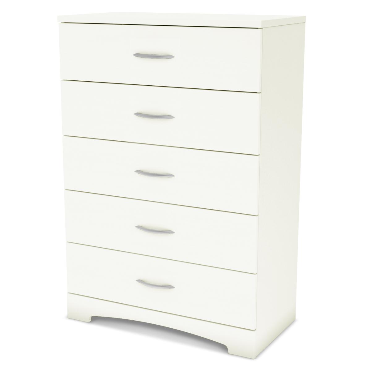 South Shore Step One 5 Drawer Chest - Pure White
