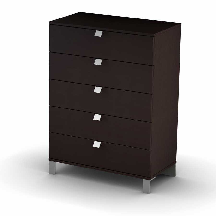 South Shore Cakao Chocolate 5 Drawer Chest