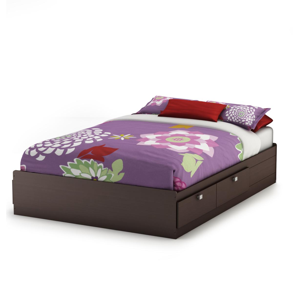 South Shore Cakao Full Mates Bed - Chocolate South Shore Cakao Full Mates Bed - Chocolate