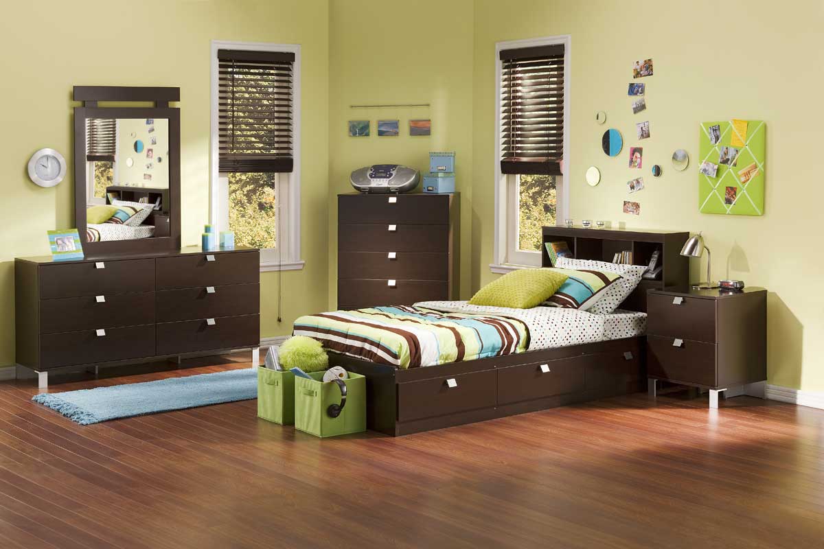South Shore Cakao Chocolate Mates Bed