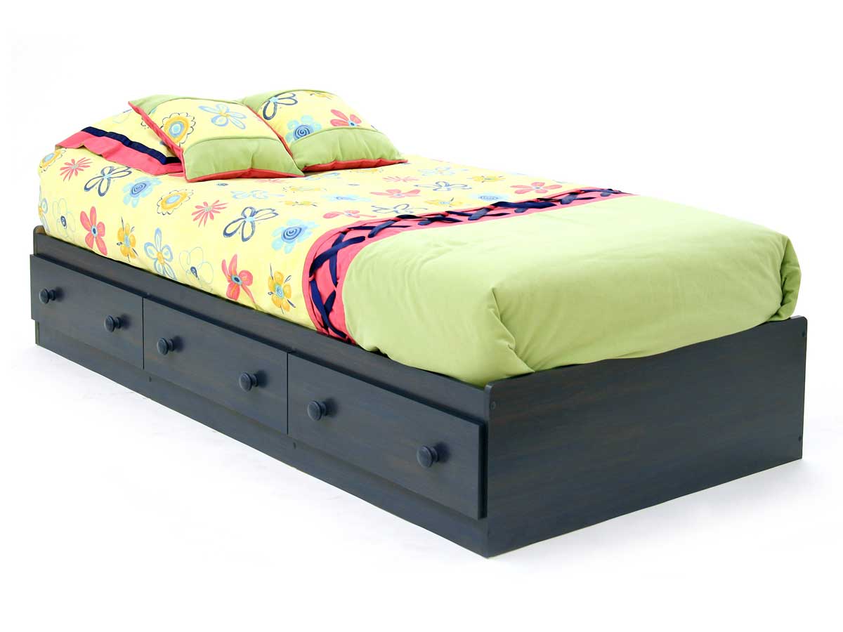 South Shore Summer Breeze Blueberry Twin Mates Bed