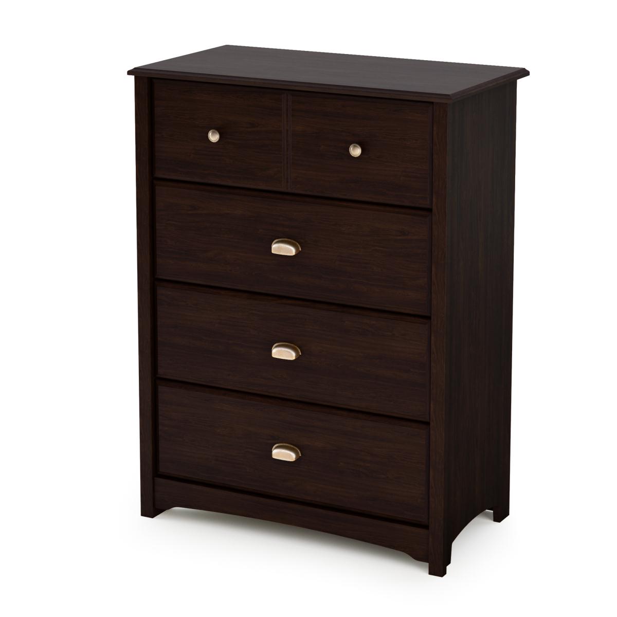 South Shore Willow 4 Drawer Chest - Havana