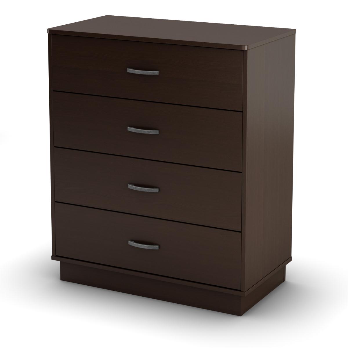 South Shore Logik 4 Drawer Chest - Chocolate