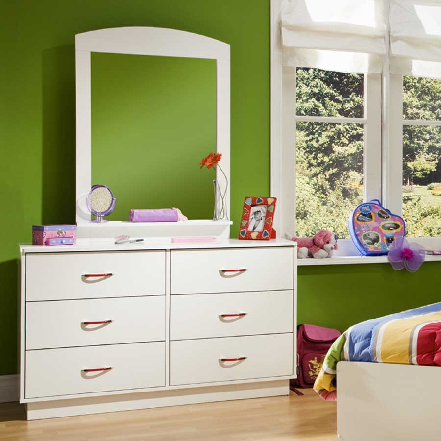 South Shore Logik Pure White Kids Loft Bedroom Collection