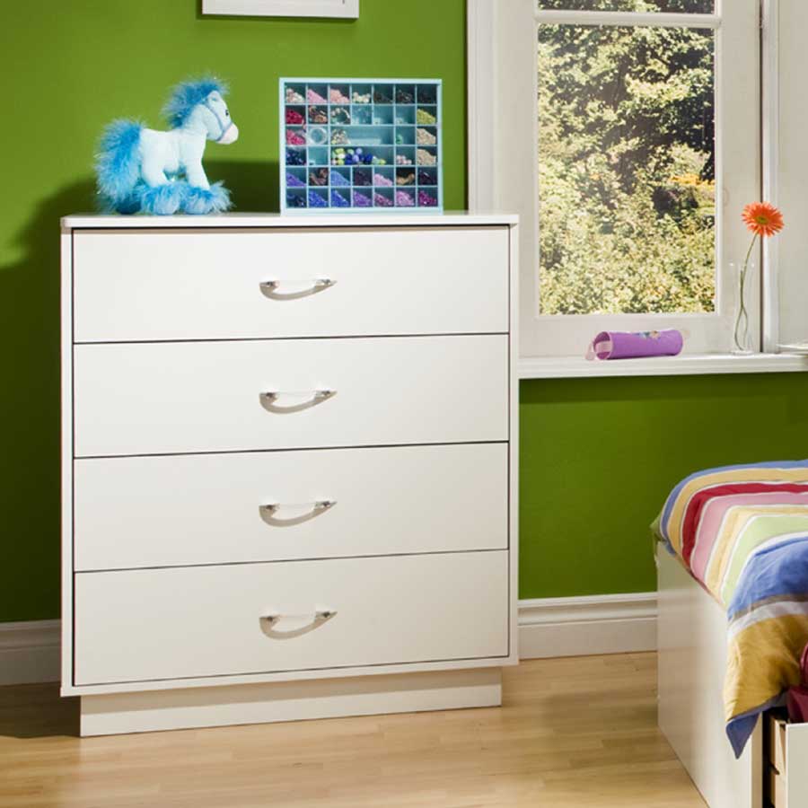 South Shore Logik Pure White 4 Drawer Chest