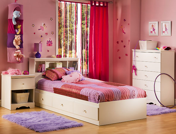 South Shore Crystal Pure White Kids Bedroom Collection