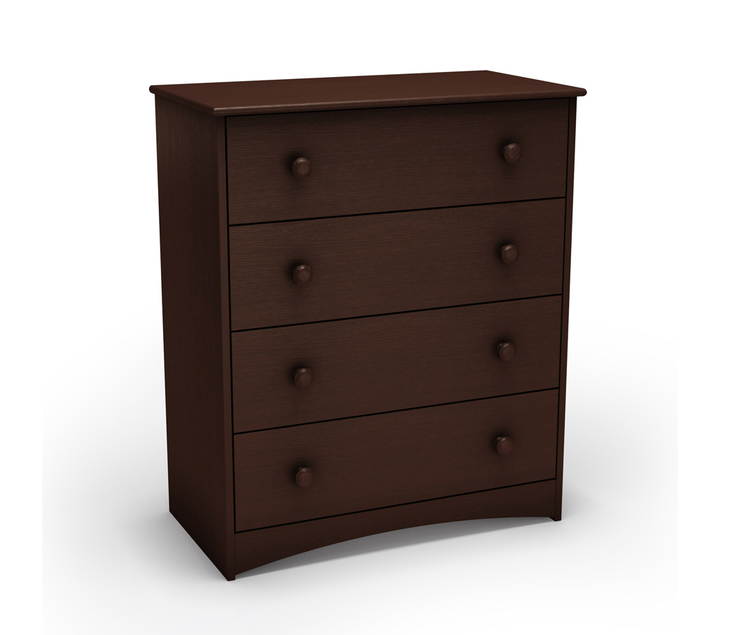 South Shore Angel Chocolate 4 Drawer Chest