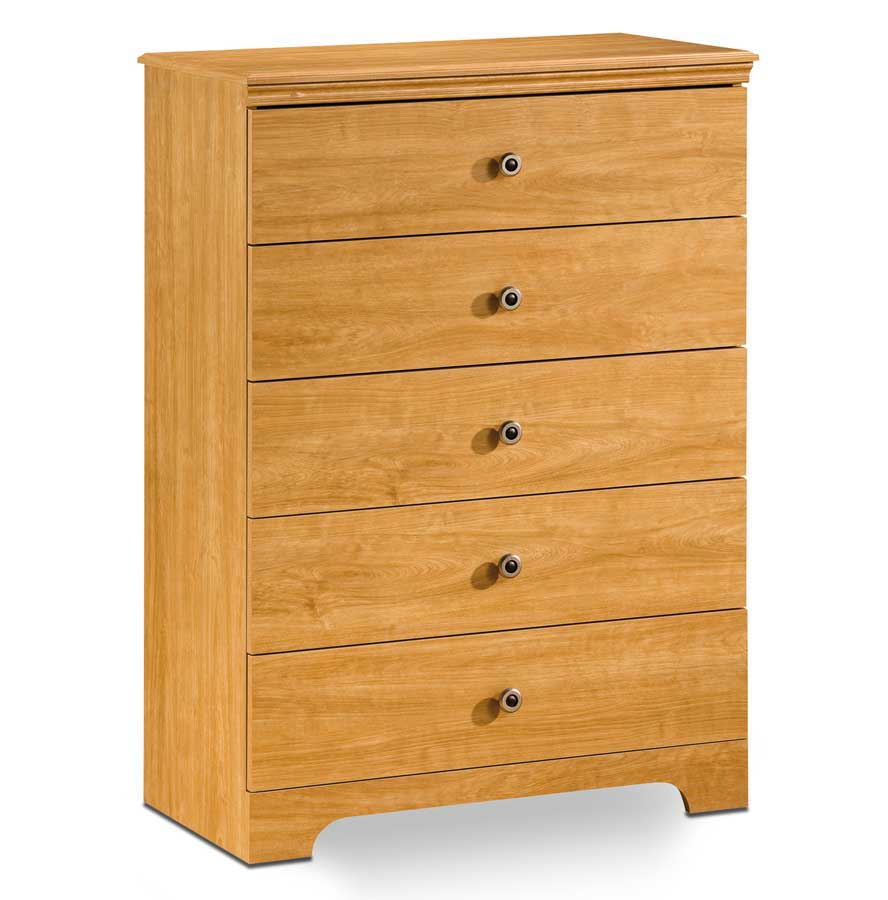 South Shore Zach Florence Maple 5 Drawer Chest