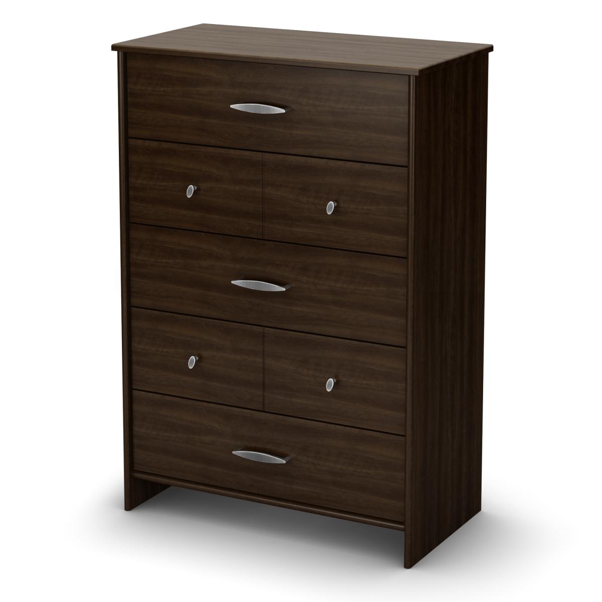 South Shore Highway 7 Drawer Chest - Mocha