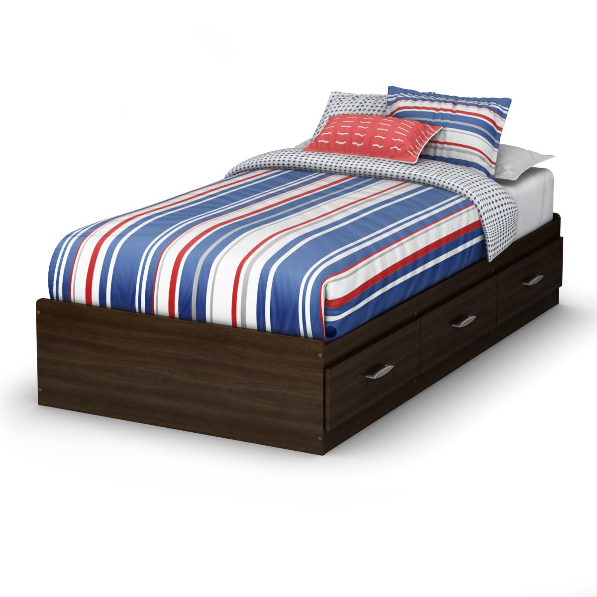 South Shore Highway Twin Mates Bed - Mocha South Shore Highway Twin Mates Bed - Mocha