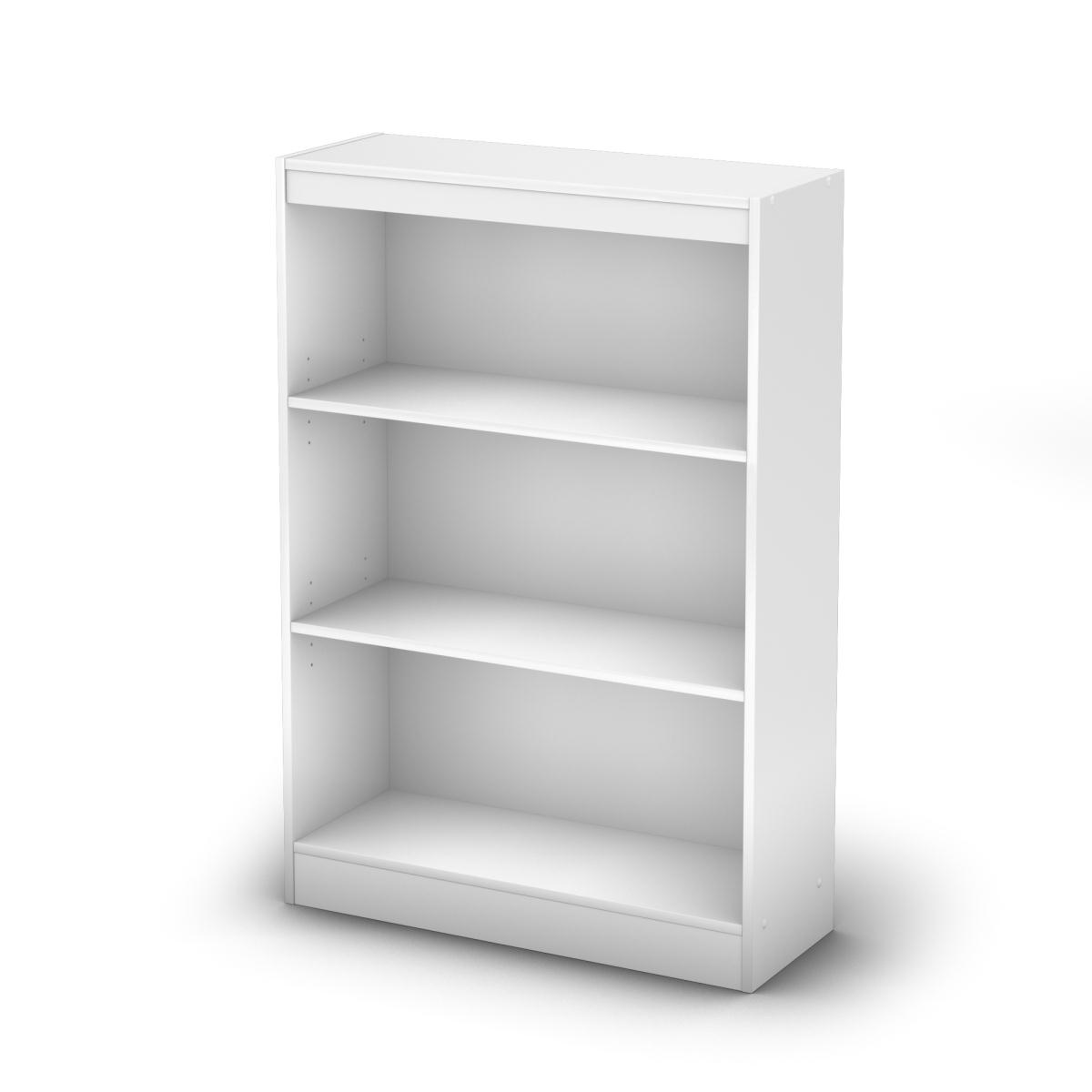 South Shore 3-Shelf Bookcase - Pure White