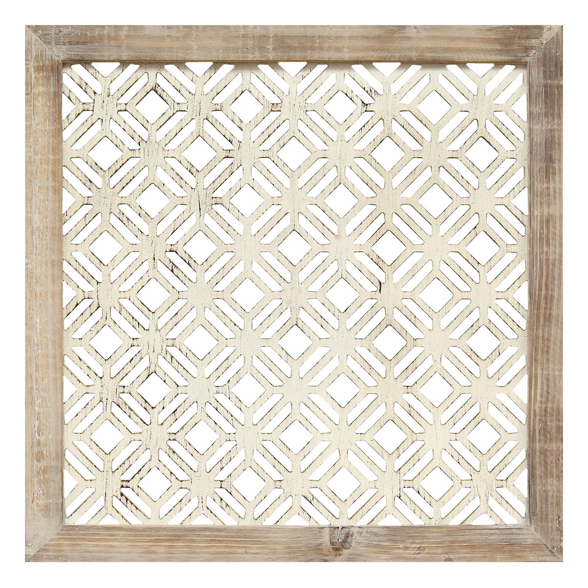 Stratton Home Decor Framed Laser-Cut Wall Decor (1pc) - Distressed White