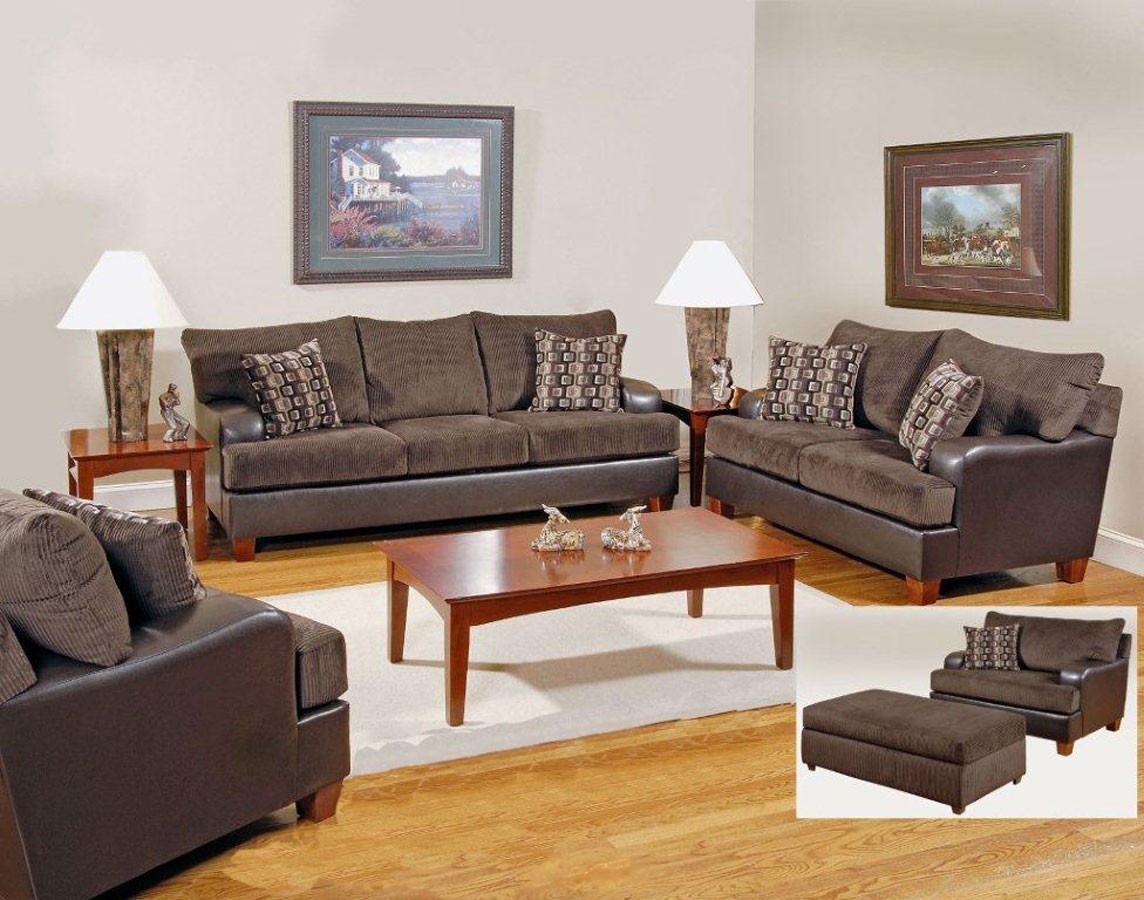 Serta Upholstery Annabelle Sofa Set - Chocolate