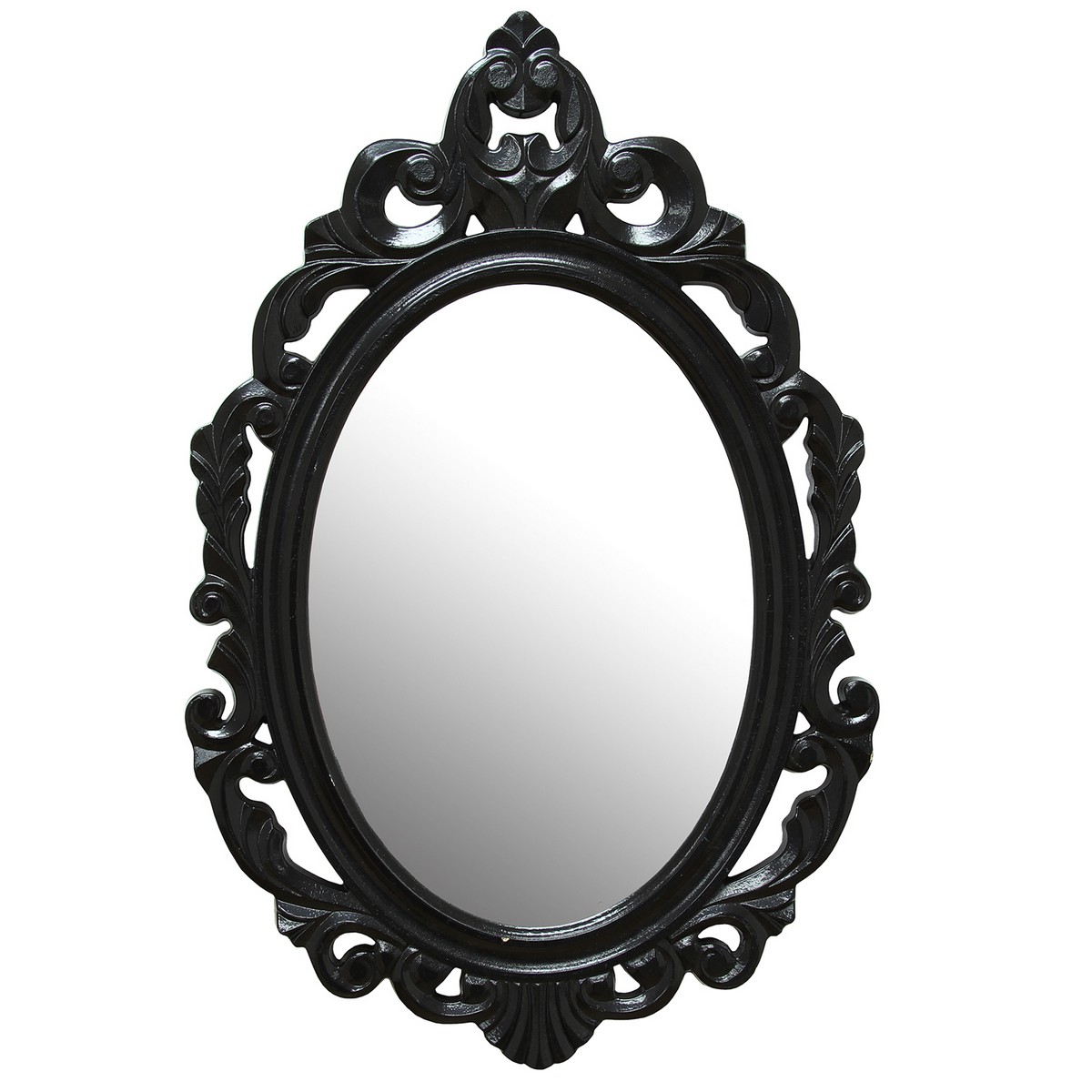 Stratton Home Decor Black Baroque Mirror - Black Stratton Home Decor Black Baroque Mirror - Black