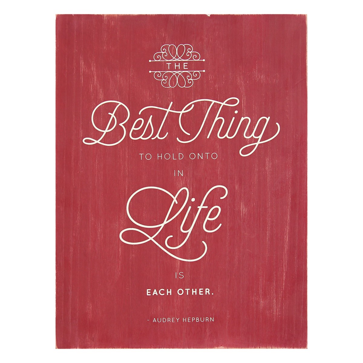 Stratton Home Decor Best Thing in Life Box Art - Red/White